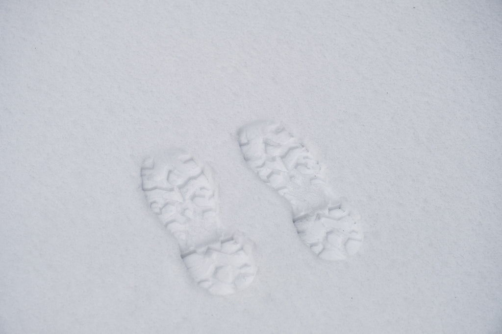 Muck Boots foot print in snow