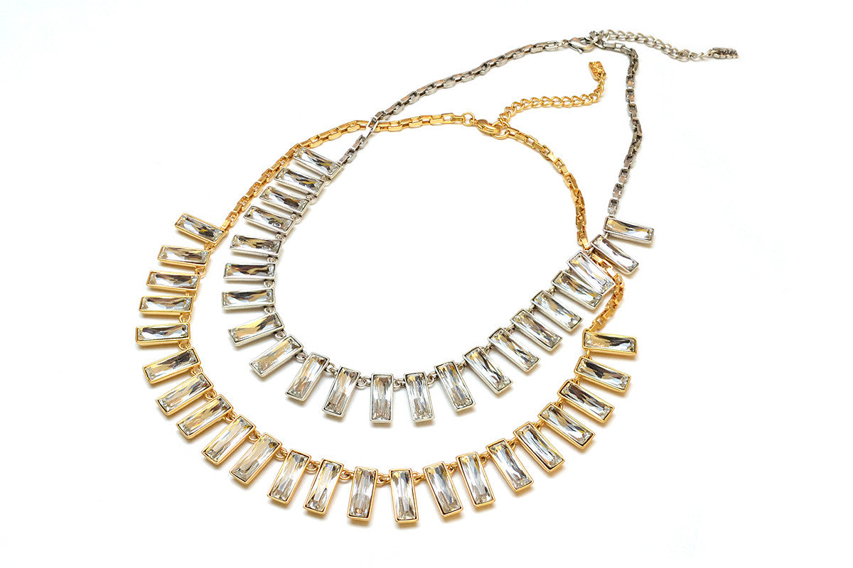 Baguette Crystal Necklace