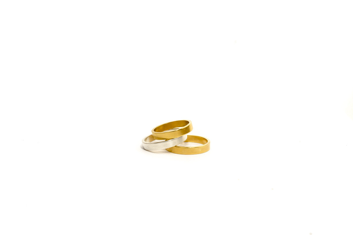 Alchemist Band Ring. Yellow Gold or Silver.
