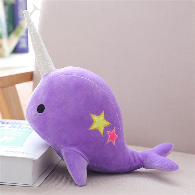 pink narwhal plush