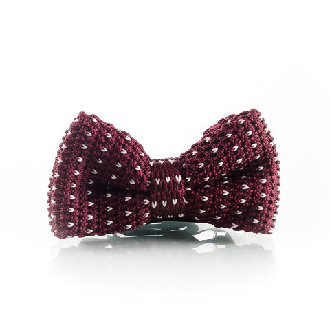 Knit Bow Tie Vinho