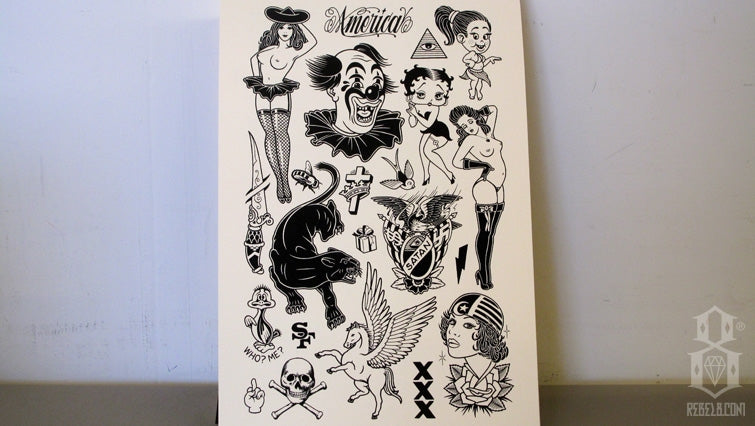 Americana Tattoo Flash Volume Two | R8_TransferTest