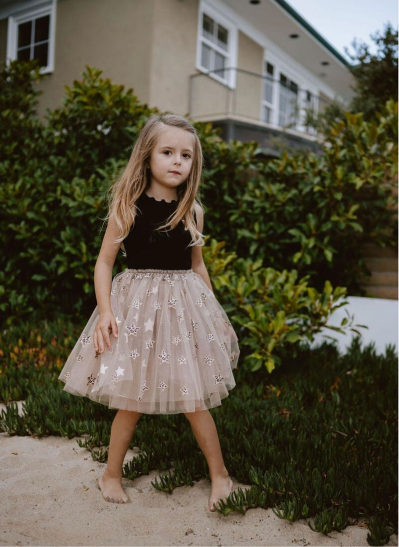 Petite Hailey Leopard Star Tutu Dress