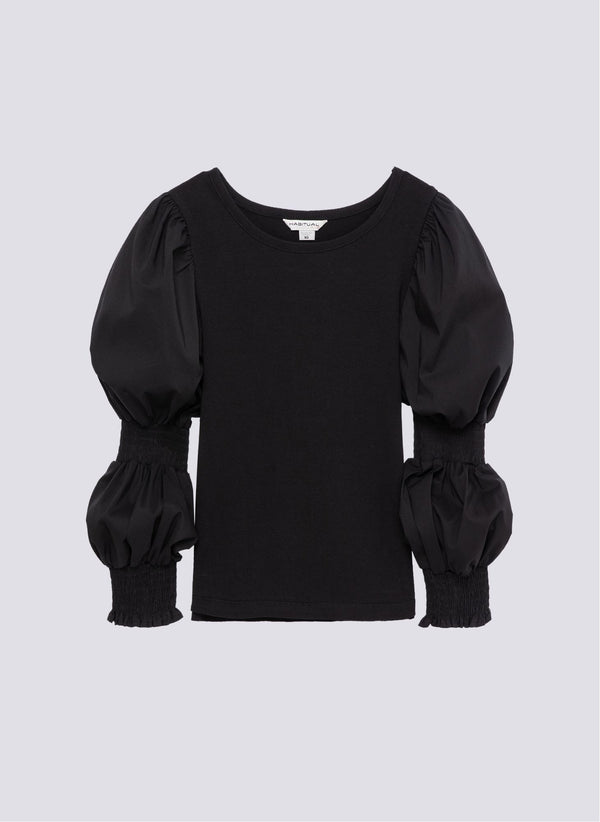 Habitual Kids Puff Sleeve Knit Top