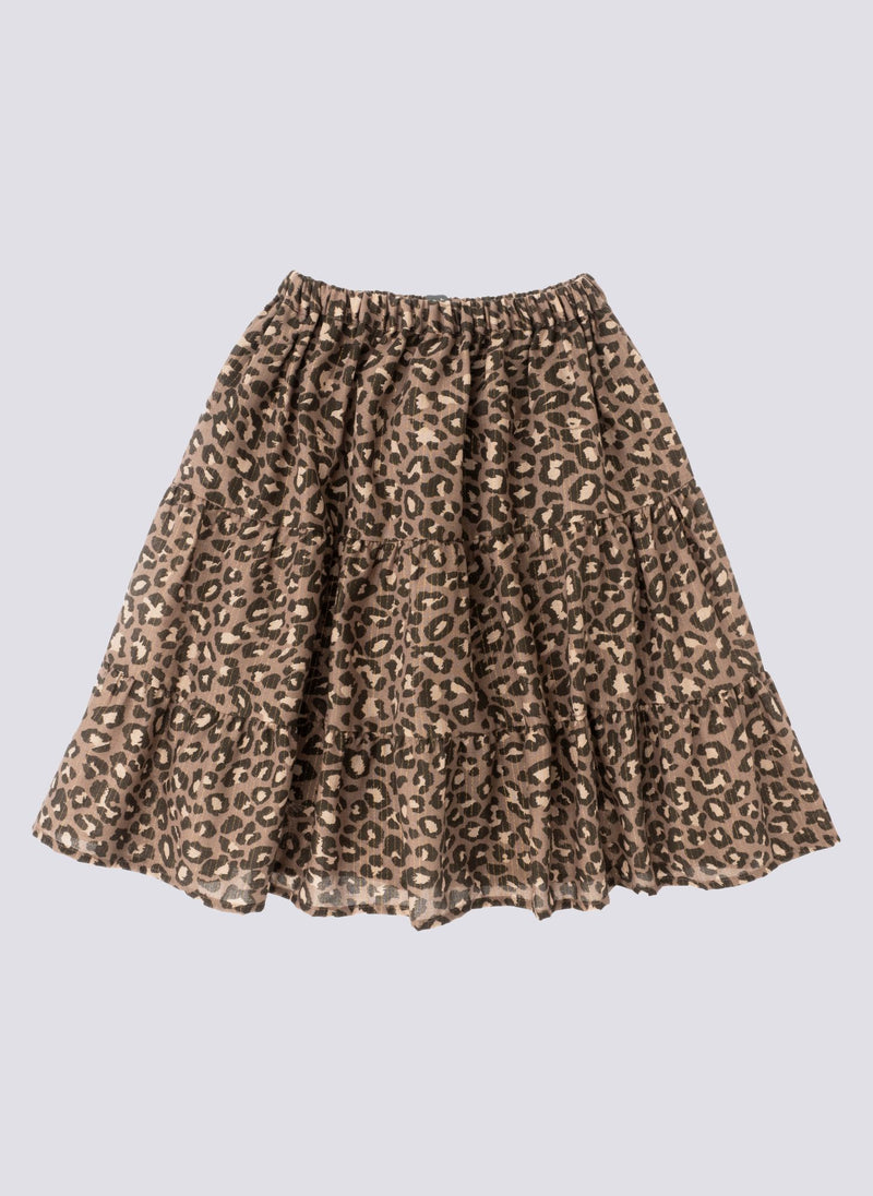 tocoto vintage Midi Skirt Animal Print