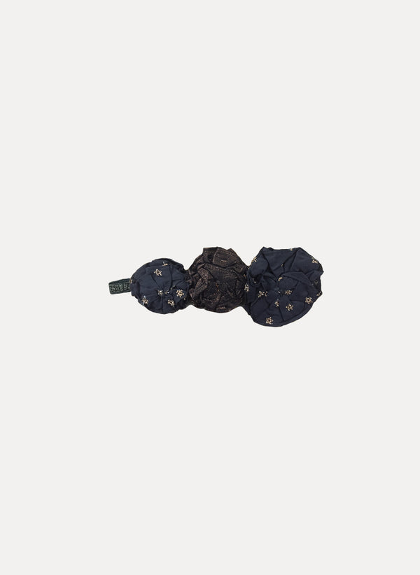 Arsene et Les Pipelettes Girls Flower Headband in Anthracite