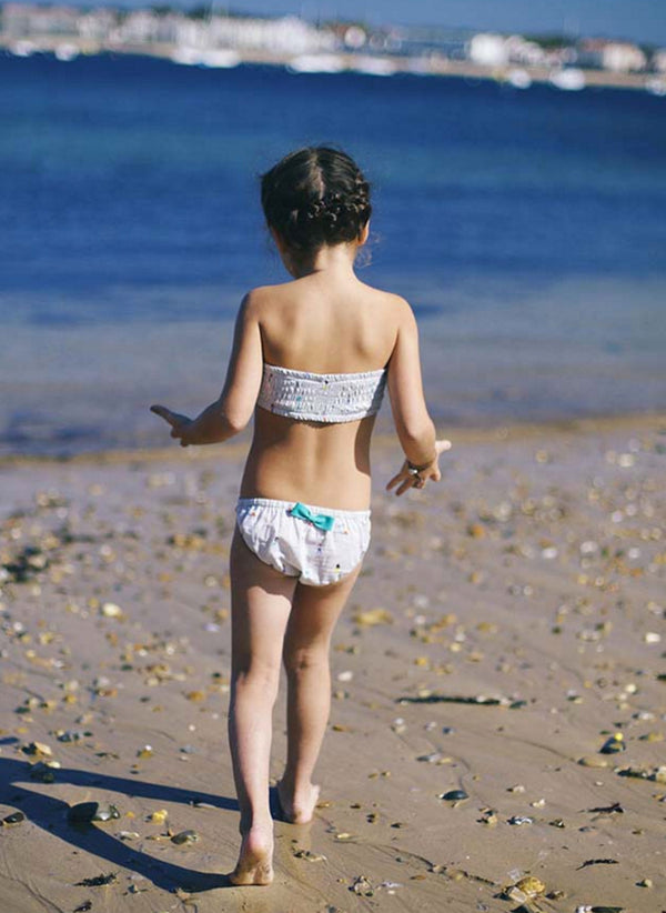 Arsene et Les Pipelettes Girl Inaya Vahine swimsuit in Hawaiian Print