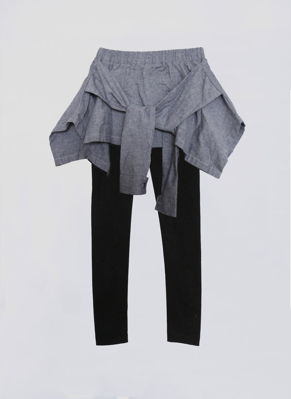 Vierra Rose Fiona Shirt Leggings in Chambray