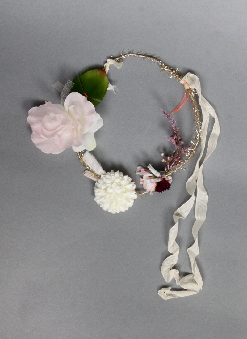 Girls Leia Flower Head Wreath