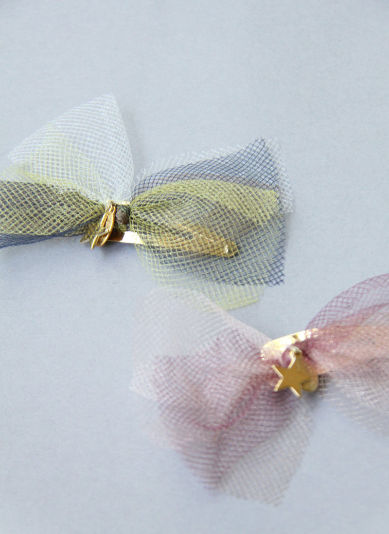 Girls Tulle Star Hair Clips