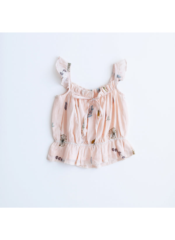 Lali Bluebell Top in Pressed Flowers