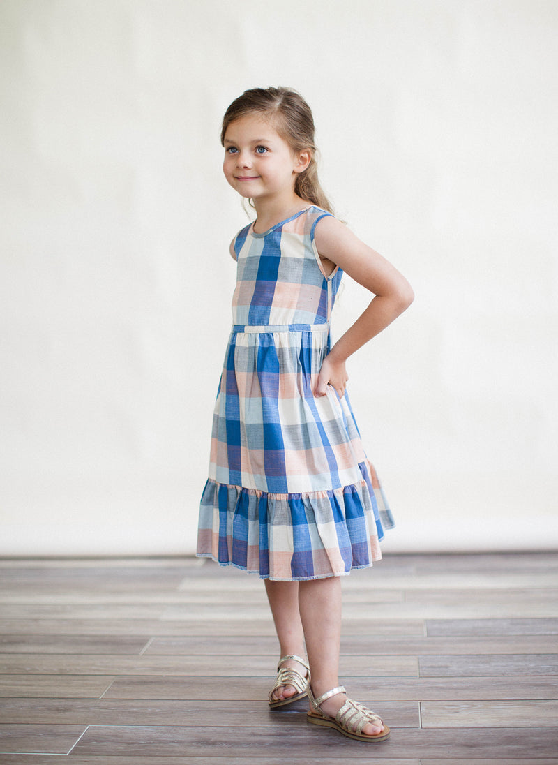 Lali Chloe Dress in Blue Chex