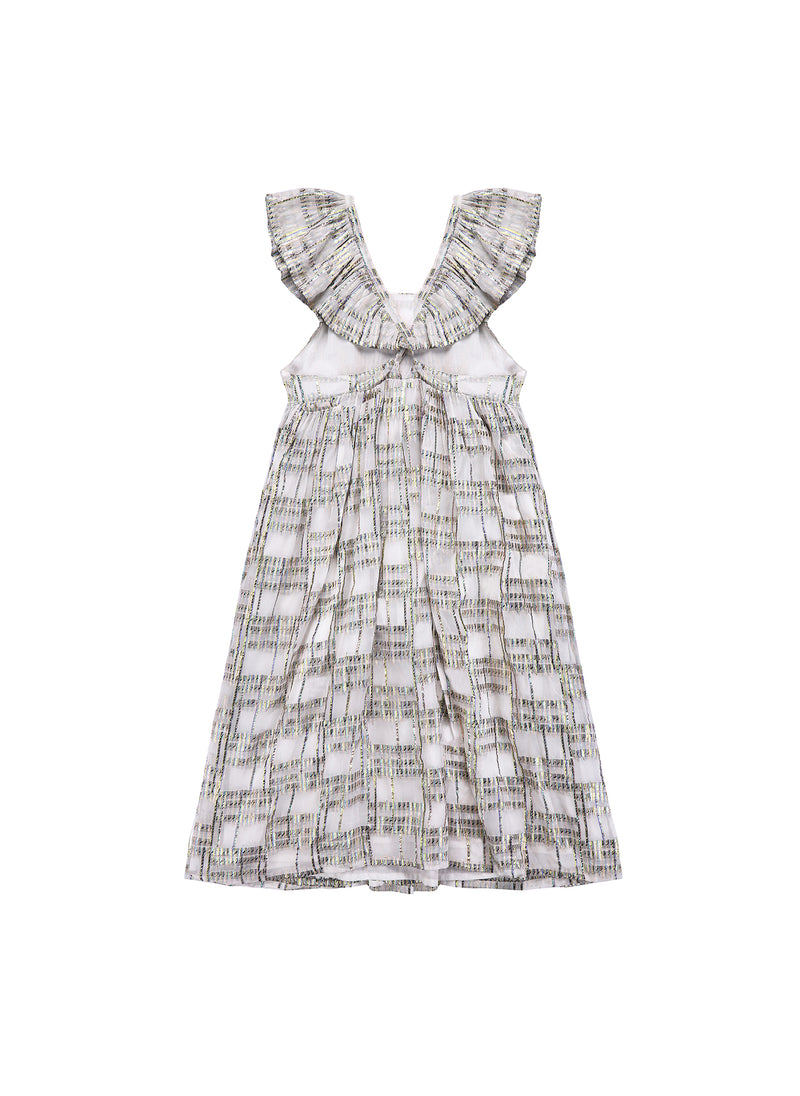 Louise Misha Salvador Dress in White Rainbow