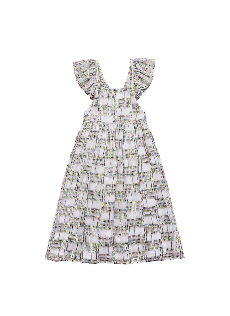 Louise Misha Salvador Dress in White Rainbow