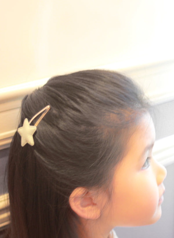 trilogymining Metallic Star Hair Clips - 2pc set