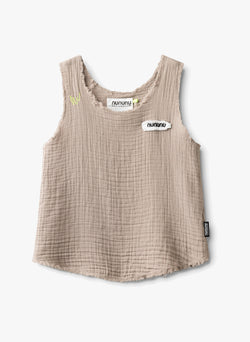 NUNUNU Muslin Tank Top