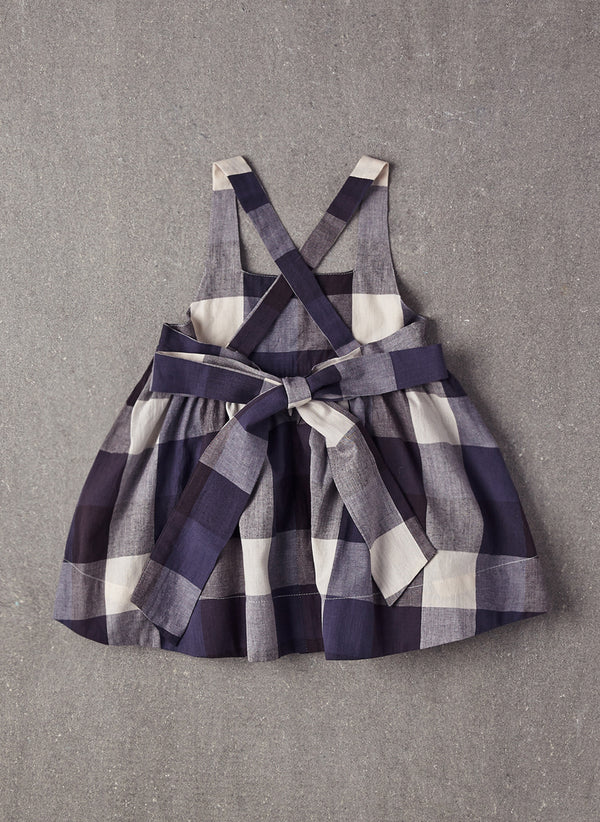 Nellystella Rae Dress in Large Blue Plaid