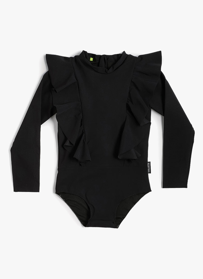 Nununu Ruffled Long Sleeved Swimsuit