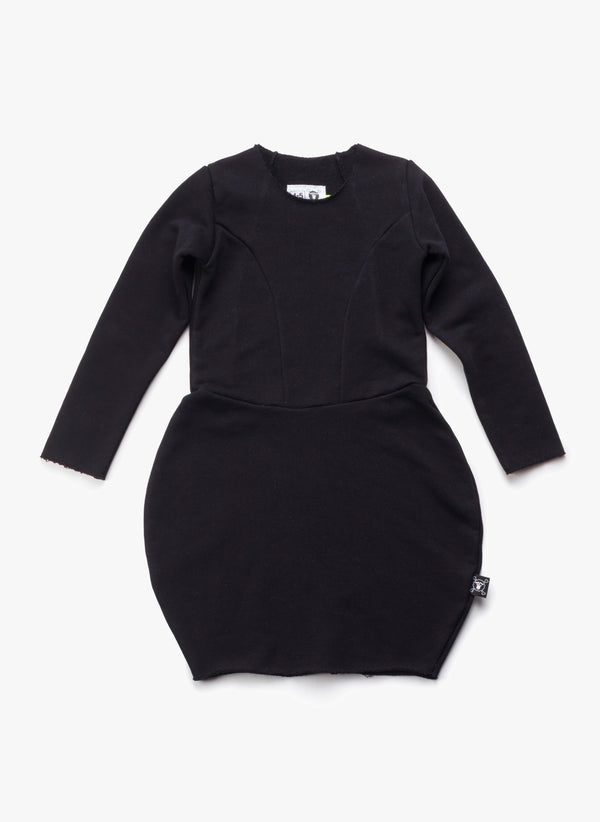 Nununu Balloon Dress in Black