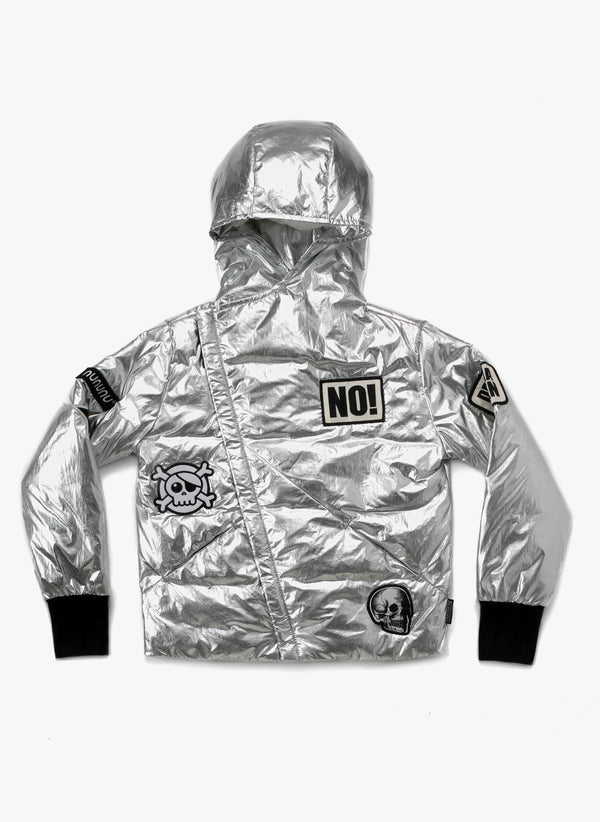 Nununu Super Patch Down Jacket in Silver