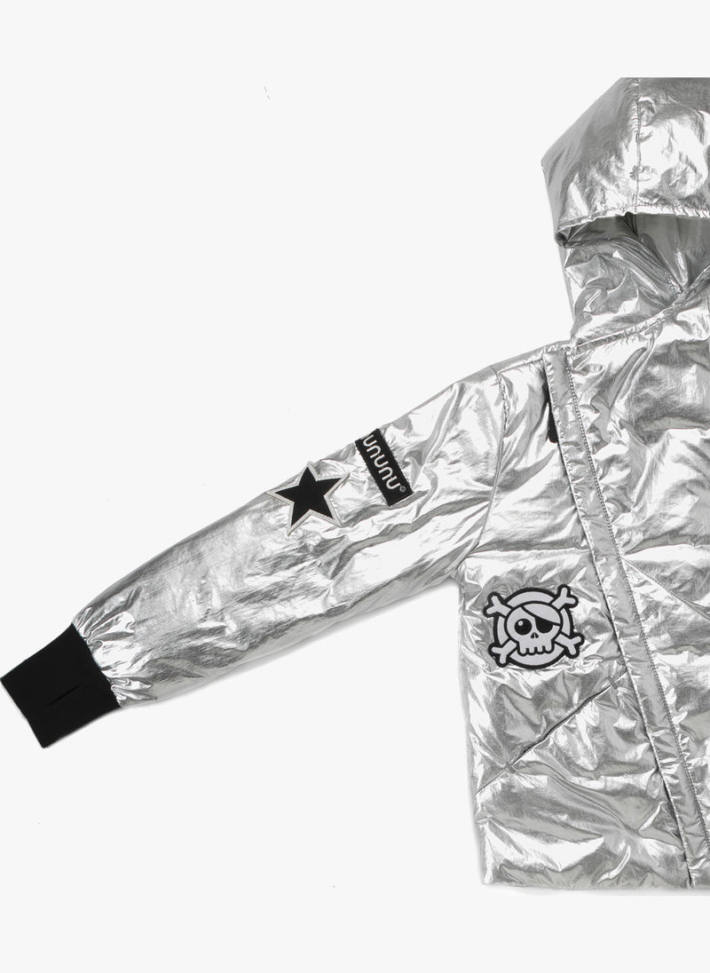 Nununu Super Patch Down Jacket in Silver