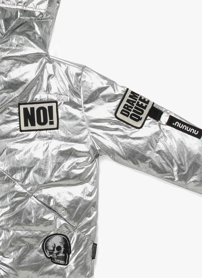 Nununu Super Patch Down Jacket in Silver