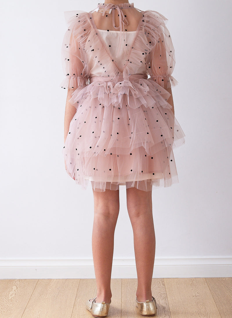 Petite Amalie Eve Tulle Blouse and Skirt Set