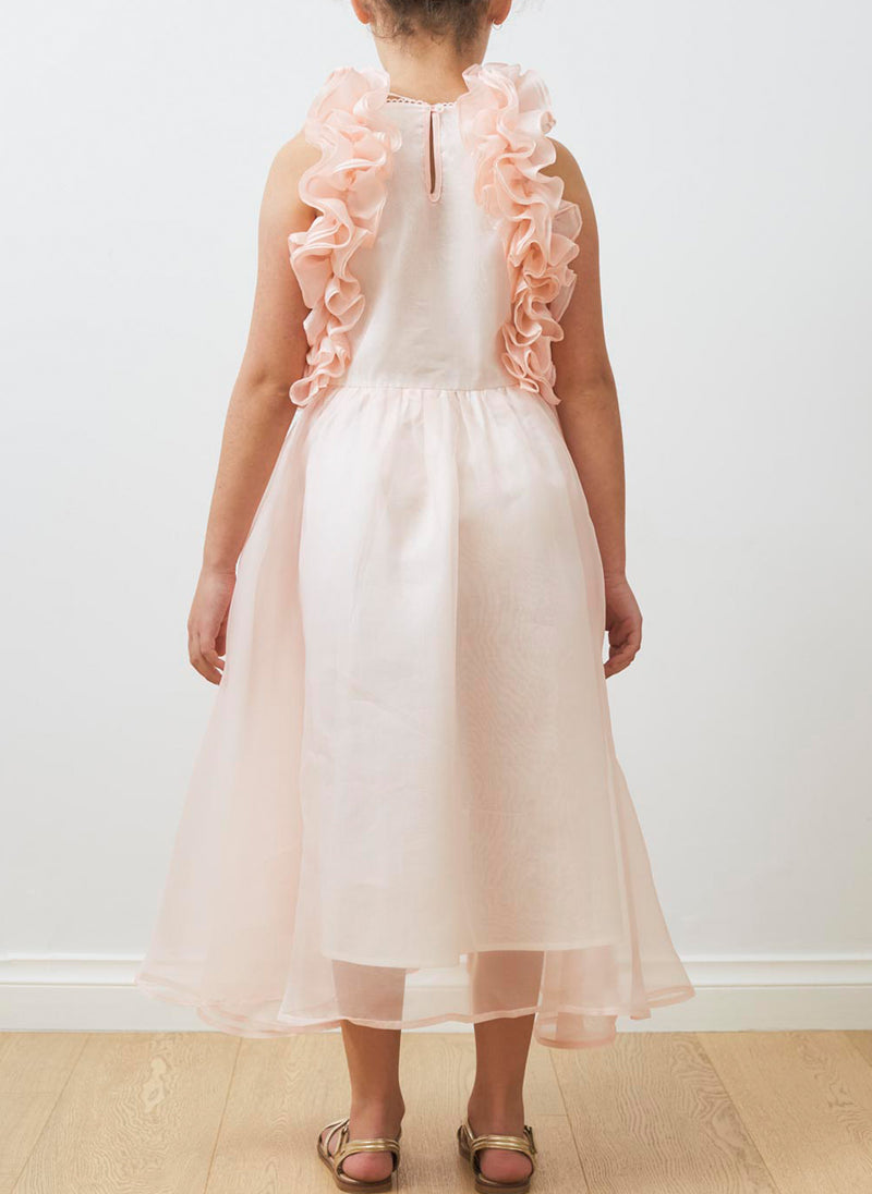 Petite Amalie Organza Ruffle Dress