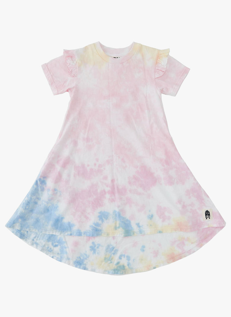 Petite Hailey Tie Dye Frill Dress