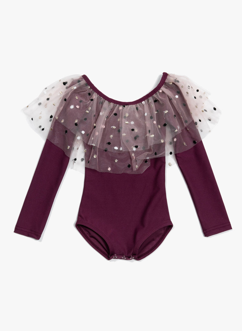 Petite Hailey Dot Alexa Leotard in Purple