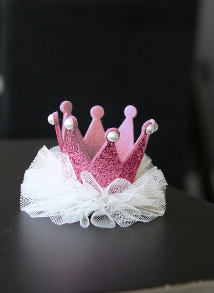 princess crown hair clips