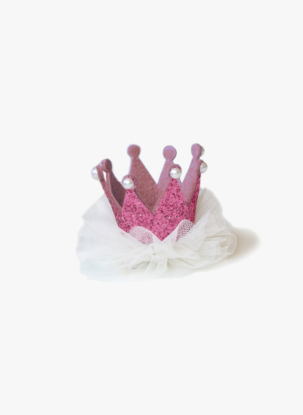 trilogymining Princess Crown Hair clip - Pink - trilogymining Exclusive