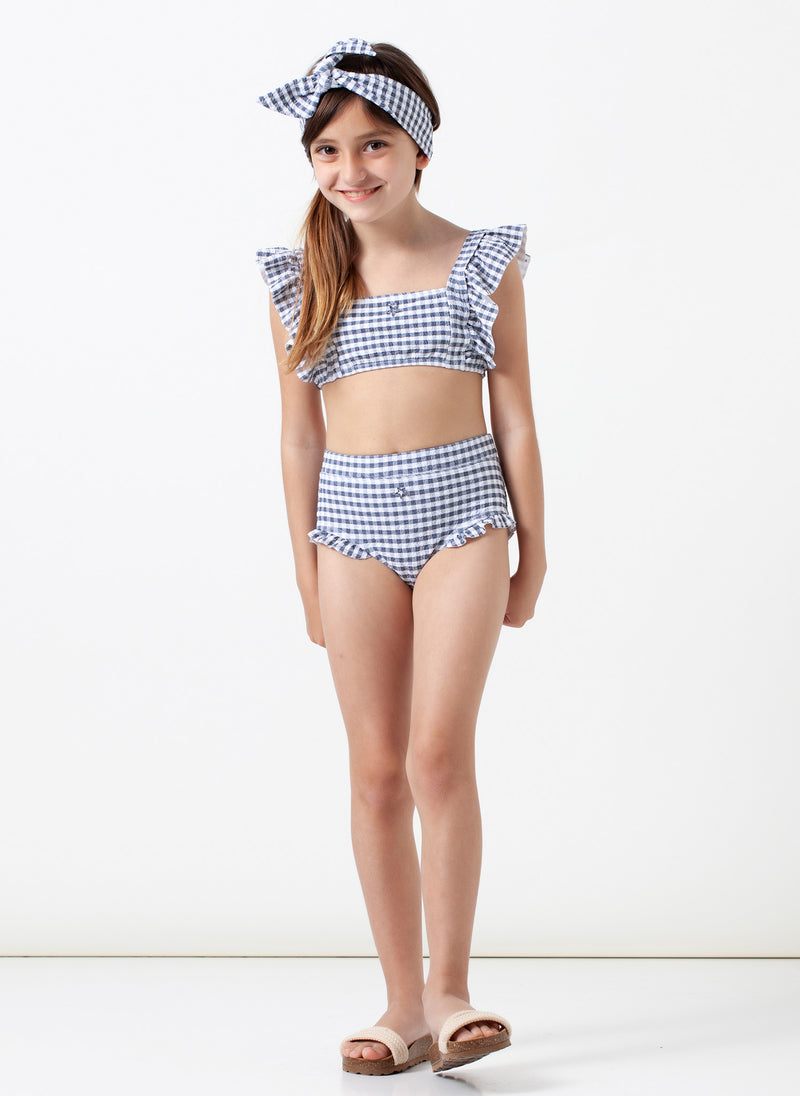 Tocoto Vintage Checked Swimwear Coulotte