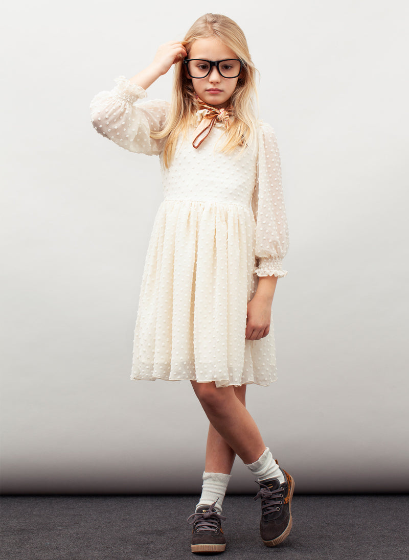 tocoto vintage Girls Plumeti Dress