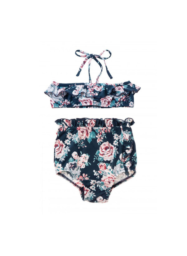 Tocoto Vintage Flowers Suimsuit Bikini Set