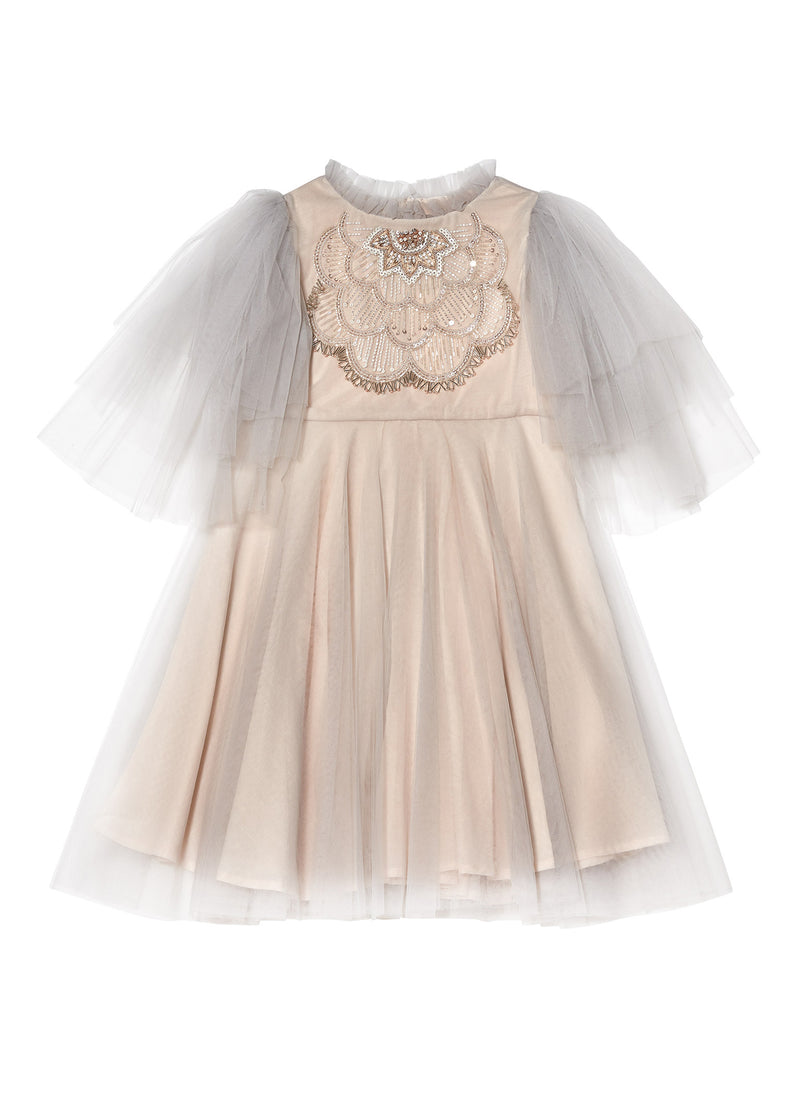 Tutu Du Monde Marguerite Tulle Dress in French Silver