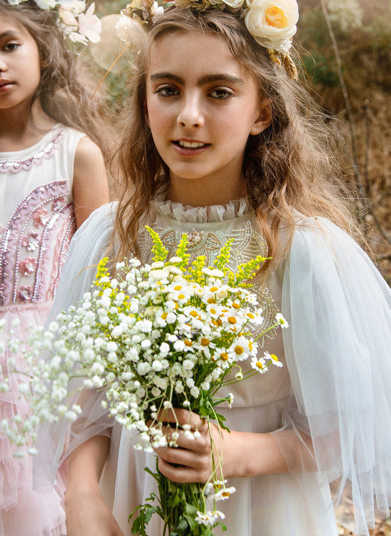 Tutu Du Monde Marguerite Tulle Dress in French Silver