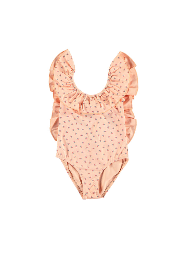 tocoto vintage Strawberry Swimsuit in Salmon