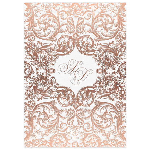 Monogram Invitation Back