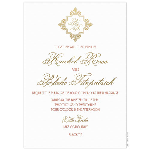 Monogram Invitation