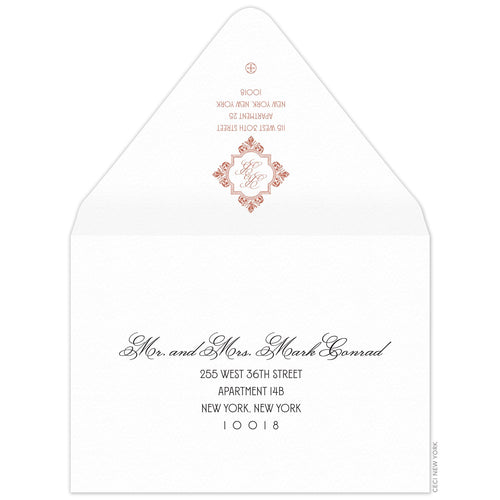 Monogram Invitation Envelope