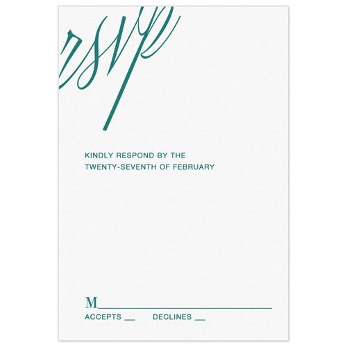 RSVP Reply Card