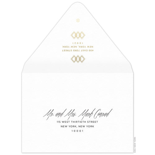 Diamond Invitation Envelope