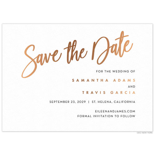 Horizontal Save the Date