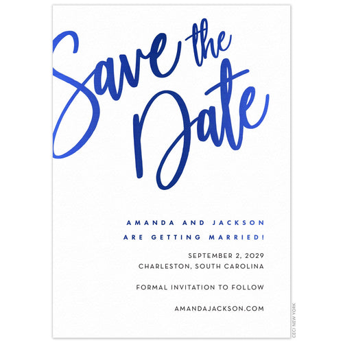 Vertical Save the Date
