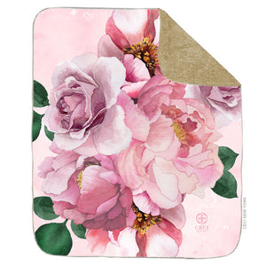 Pink Peony Blanket