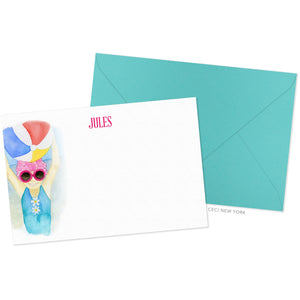 Beach Ball Girl Stationery