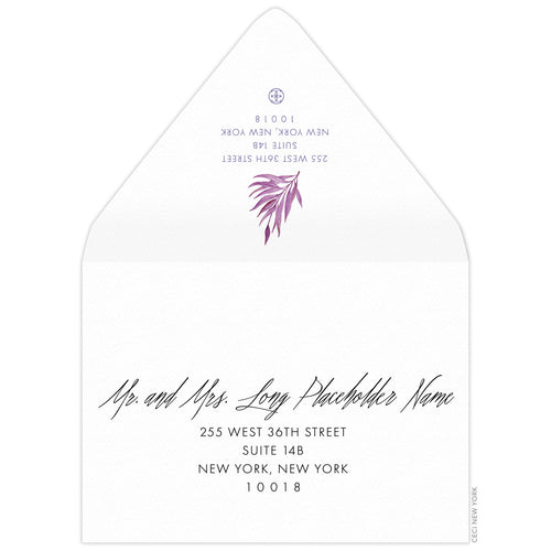 Palms Save the Date Envelope