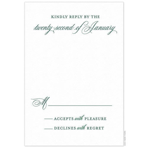 Vertical Reply Card