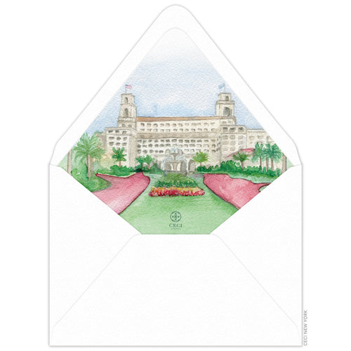Watercolor Invitation Envelope Liner